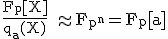 \rm \frac{F_p[X]}{q_a(X)} \approx F_{p^n}=F_p[a]